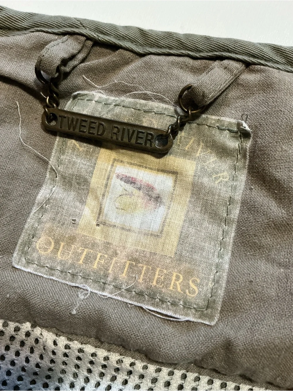Vintage Tweed River Outfitters Fishing Multipocket Travel Hunting Vest Jacket